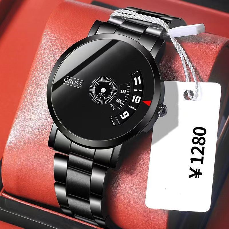 ORUSS Men Watches Personality Steel Strap Quartz Men's Sports Watches Waterproof Male Wrist Business Watch Wristwatch