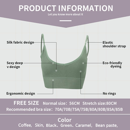 Comfortable Women Lingerie Elastic Gathering Bralette Push Up Bra Ladies Underwear Sports Bra Women Crop Tops Bra Tube Top Female Streetwear Sleeveless