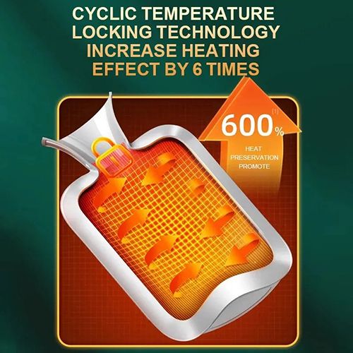 New Arrivals Hot Water Bag With Cloth Cover, 1000ml Water-Filled Hot Water Bottle, Hand and Foot Warmer for Girls,Cute Plush Cloth Cover As Gift Women Lady Student