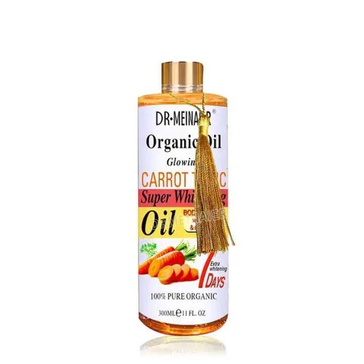 Dr. Meinaier Carrot Tonic Organic 7 Days Super Whitening Oil 300 ml
