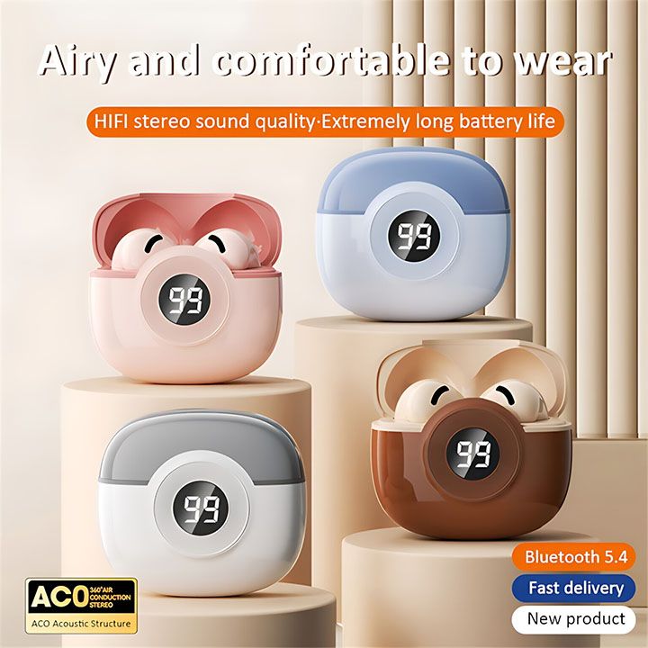 New Arrivals TWS Gaming Earphone Wireless Bluetooth 5.4 Earphone With Mic Bass Audio Sound 9D Stereo Music HiFi Headset For Gamer All Phones