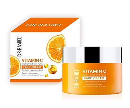 DR.RASHEL Vitamin C Face Cream Brightening & Anti-aging with Hyaluronic Acid