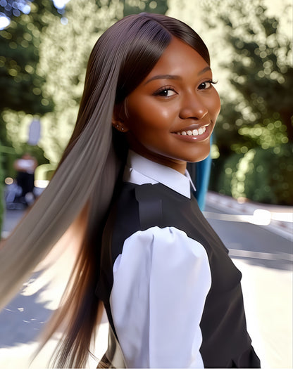 Synthetic Fiber Clip-in Underlight Extensions | Damage-Free Gradient Hair & Social-Ready Style (Church Ready, Smoky Blue Gradient, 20 Inch, Lightweight, Daily/Professional Use)