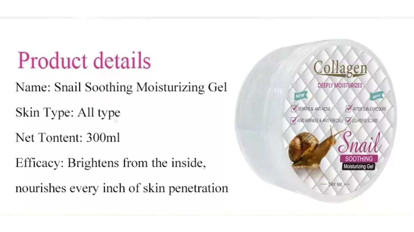 Pei Mei Collagen Snail Soothing Moisturizing Gel, 300g - Repair & Anti acne after sun exposure Anti-Wrinkle
