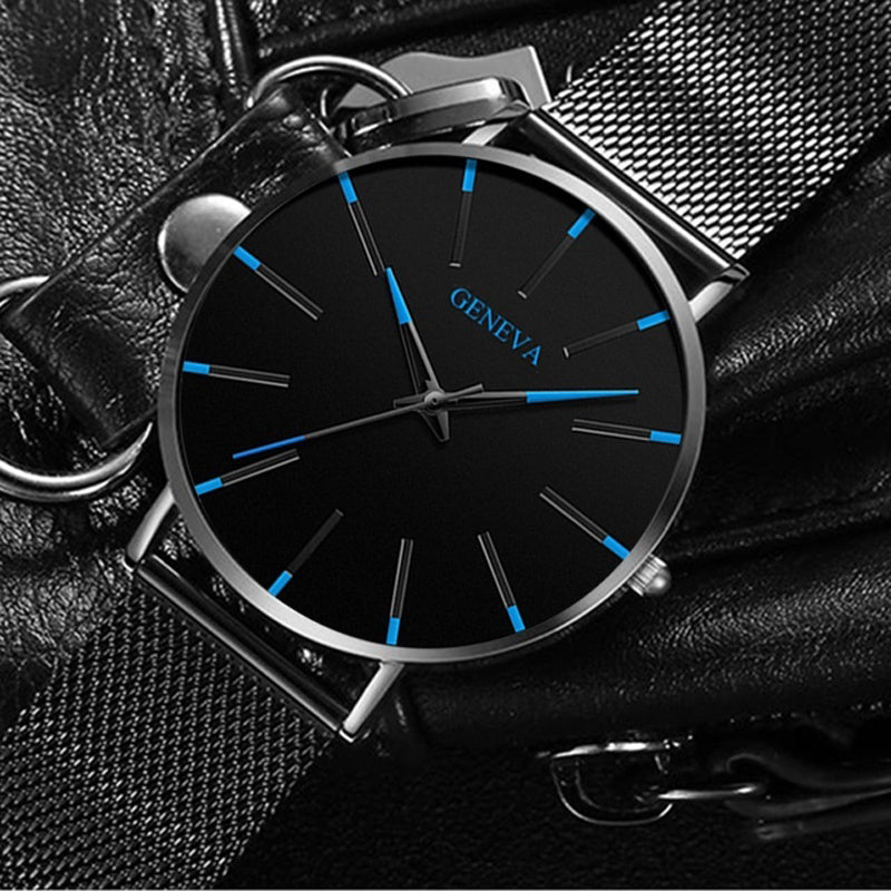 Classic Men's Watch Fashion Watches Men Business Watches High Quality Lover Gift Stainless Steel Mesh Belt Watch For Valentines Gift Fashion Accessories