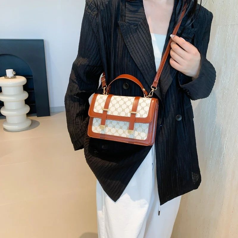 Mateamoda Stylish Monogram Print Boston Bag Crossbody Bag Handbag