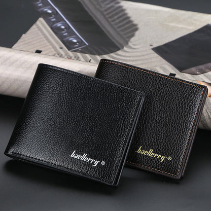 Baellerry PU Leather Classic Men Wallets Coin Pocket Small Wallet Gift for Men Purses Card Holder Male Clutch Money Bag ,Men's Bags New Design High Quality Purse