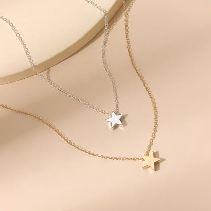 Fashion Thickened Star Pendant Clavicle Sweater Necklace