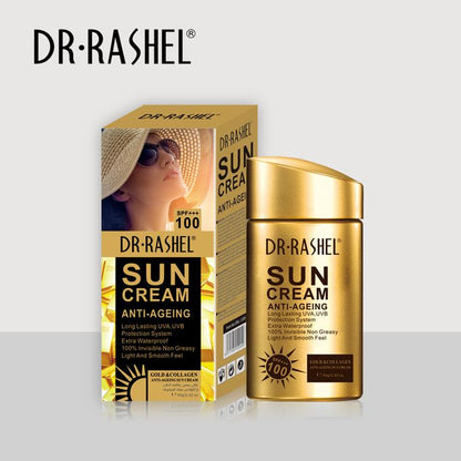 Dr. Rashel Gold Collagen Sun Cream SPF 100+ Anti-Ageing UVA UVB Protection Sunscreen