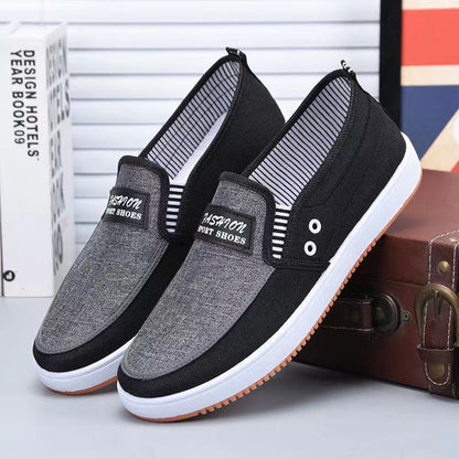 Shoes Men Shoes Loafers Casual Shoes Rubber Shoes Slip-Ons Shoes Tendon Sole Canvas Loafers Classic Shoes
