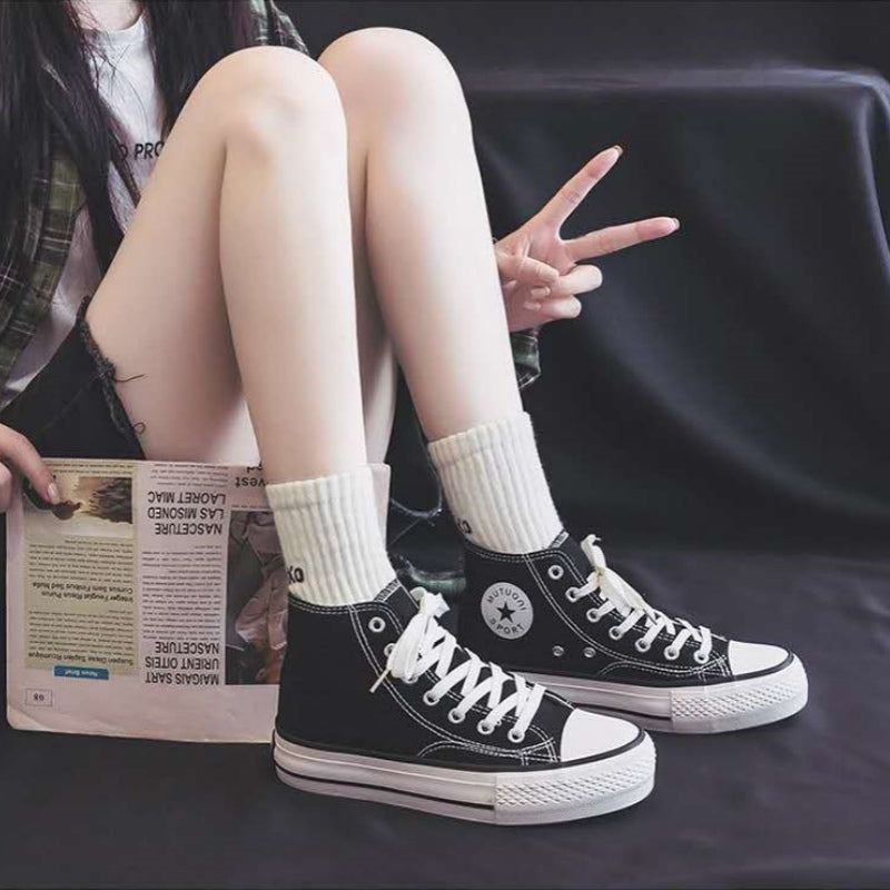 Mateamoda Women Shoes Sneakers Sport Shoes Rubber Shoes Canvas Shoes