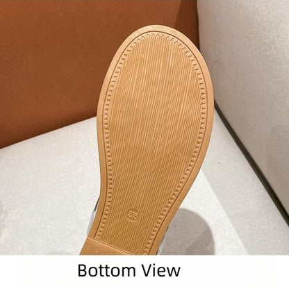 Mateamoda Women's Casual Rhinestone Slingback Sandals