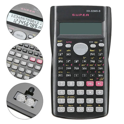 Scientific Calculator with 240 Functions and 2-Line Screen Multi-purpose Portable Student Calculator for Math Teaching ,Display Digital LCD Scientific Calculator