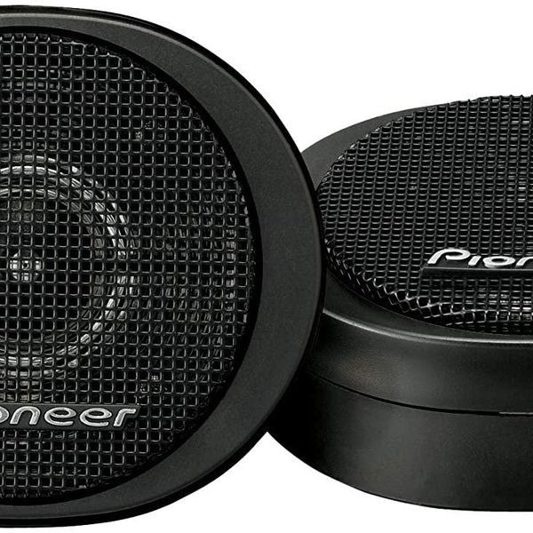Pioneer TS-S20 200W High Power Car Tweeter Speaker System – 3/4'' Dome, Super Clear Sound, 20mm Mini Metal Dome Tweeters, Black, Universal Fit for Car Audio Upgrade, Crisp Treble, Durable Design