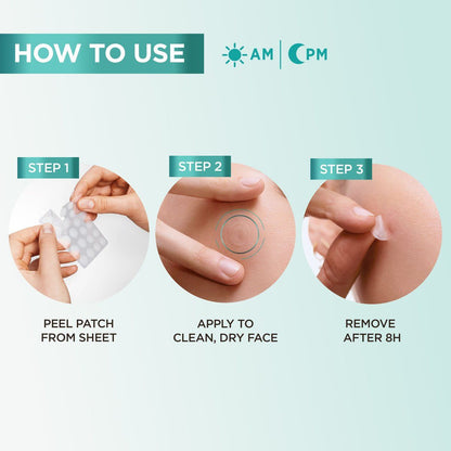 Garnier Pure Active 8hr Invisible Pimple Patch, Enriched with Hydrocolloid that Reduce Pimple Size in 8 hours