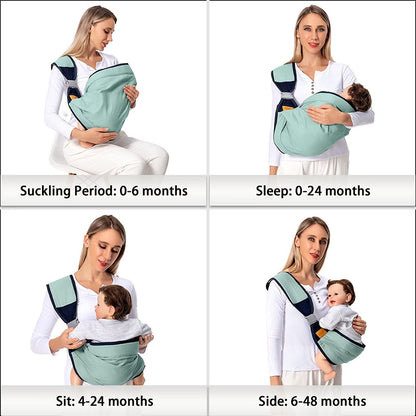New Arrivals Baby Sling Carrier Newborn to Toddler, Adjustable Baby Carrier Sling, Baby Wrap Sling, Baby Hip Seat Carrier for Toddler Sling, Baby Holder Carrier, Nursing Sling, Carrying