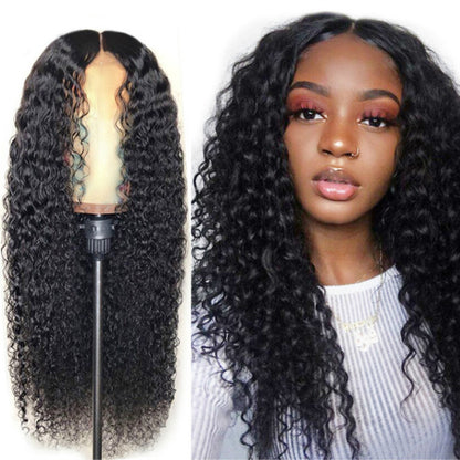 Wig ladies fashion long curly black wigs hair for women gift