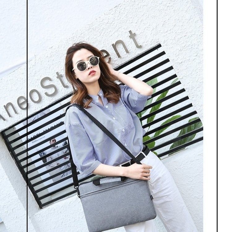 New Arrivals laptop bag Office bag minimalist gift bag file bag data bag tablet computer liner bag traveling bag Can be fixed on the luggage compartment
