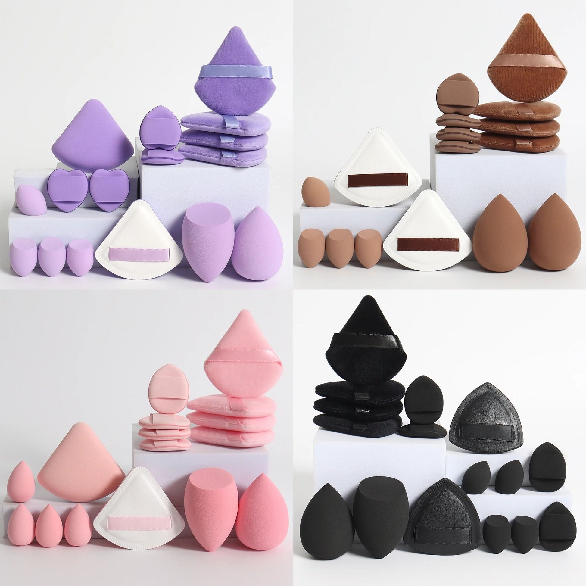 12pcs Beauty Egg Makeup Blender Cosmetic Puff Makeup Sponge Cushion Foundation Powder Sponge Beauty Tool Women Make Up Accessories
