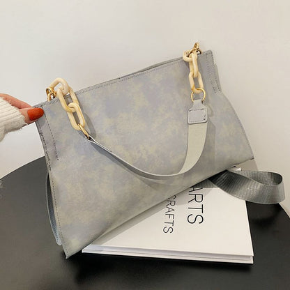 New Design Handbags Women Shoulder Bag Soft PU Leather Crossbody Bga Large Capacity Fashion Female Underarm Bags