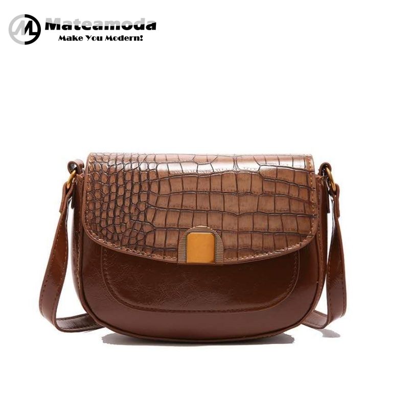 Mateamoda Croc Glam Shoulder Bag Underarm Handbag