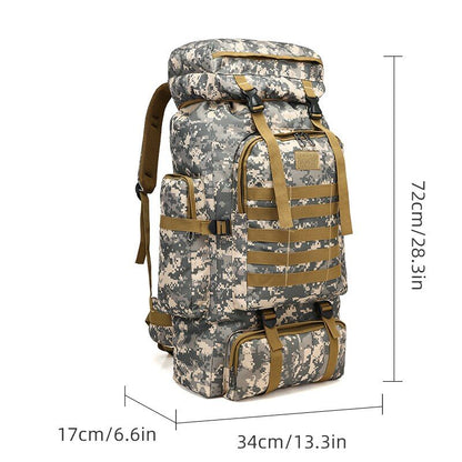 Travel Large Capacity Camo Mountaineering Multi-Functional Camping Hiking Sports Backpack