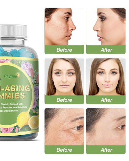 Daynee Anti-aging, Anti-wrinkle& Anti-acne 60Pcs For Skin Elasticity And Cells Renewal Tightens Improves Appearance of Pores Vitamin For Soft Skin