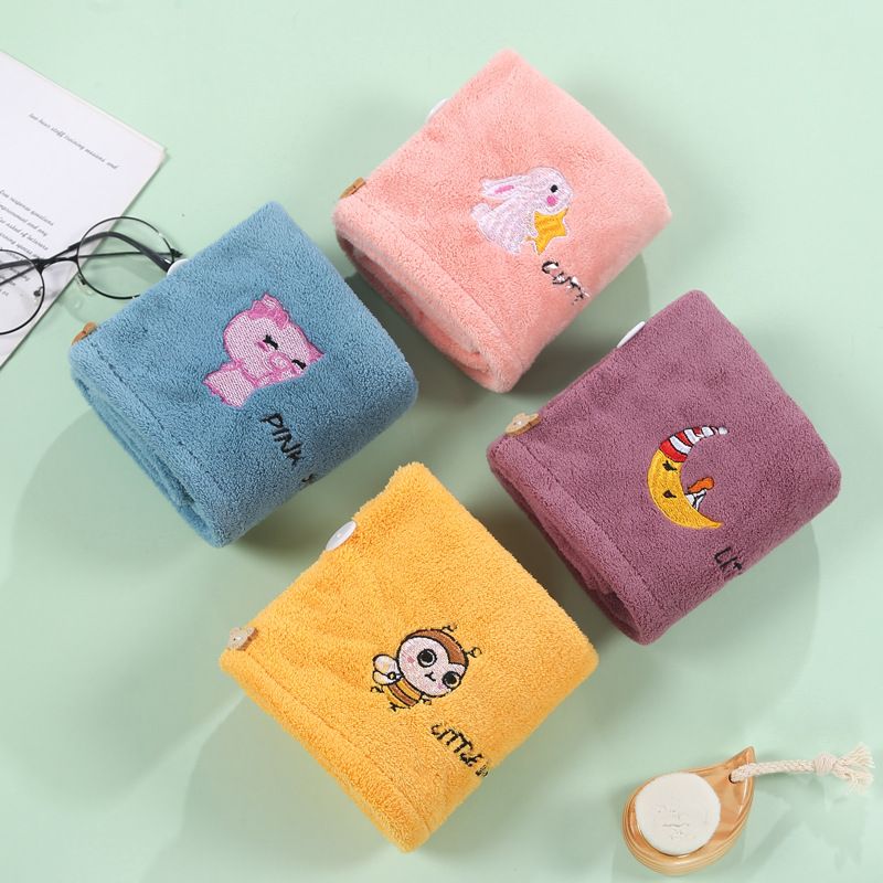 women bathroom head Hair Towel Wrap coral velvet super absorbent quick dry hair hat caps bathroom product for long & bulky hair