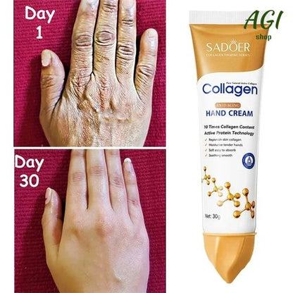 Collagen Anti-wrinkle Hand Cream Skin Soften Nourish Anti-drying Whitening Moisturizing African Skin Care Cracked Repair Products Hand Creams & Lotions