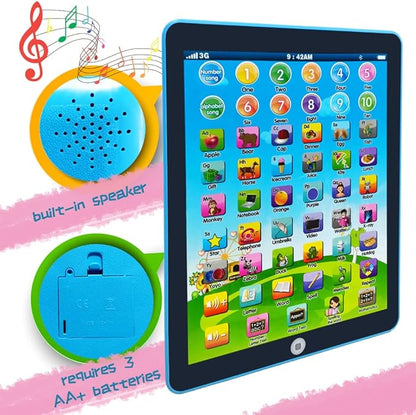 Kids Learning Pad/Tablet Interactive Toddler Toys with Words Numbers Alphabets Music Electronic Educational Toy for Preschool Boys & Girls 3-8 Years Old