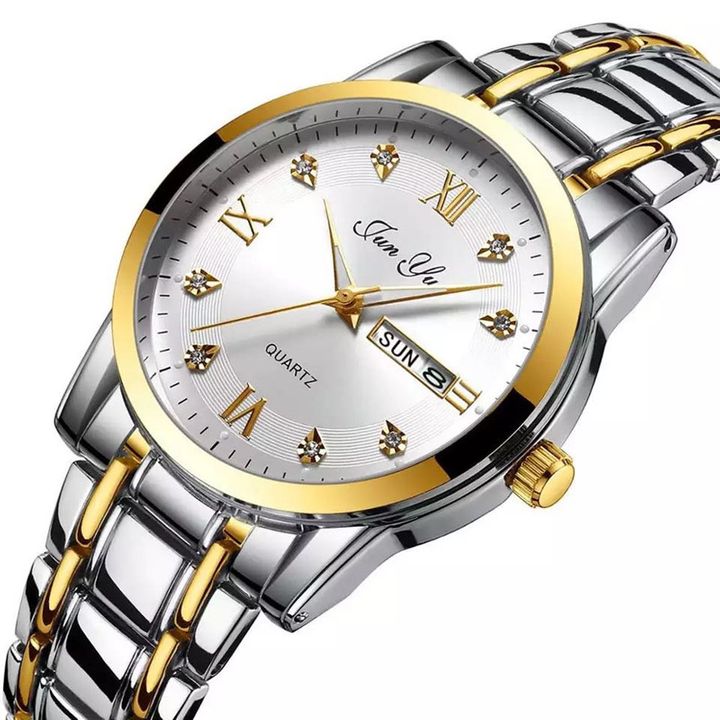 Men Watch Top Brand Luxury Automatic Quartz Watches Man Steel Business Waterproof Sport Clock