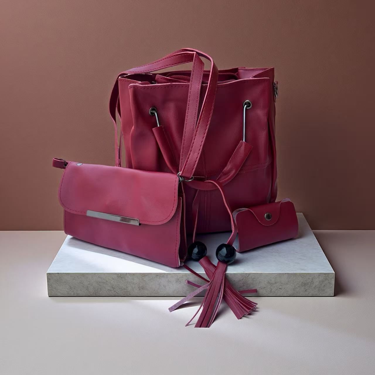 Star Glow 3 PIECES Ladies Shoulder Casual Bag girl Handbags for Ladies Tote Bags Crossbody Bags for Women Fashion Female Handle Shoulder Shoulder Bag Fast delivery within 1-5 days