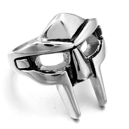 Vintage Goth Mf Doom Mask Adjustable Joint Ring For Men Gladiator Punk Egyptian Pharaoh Male Open Ring Jewelry