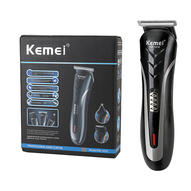 KEMEI Rechargeable 3 In 1 Shaving Machine Electric Hair Clipper Multifunctional Shaver Nose Hair Trimmer Safety Cutter