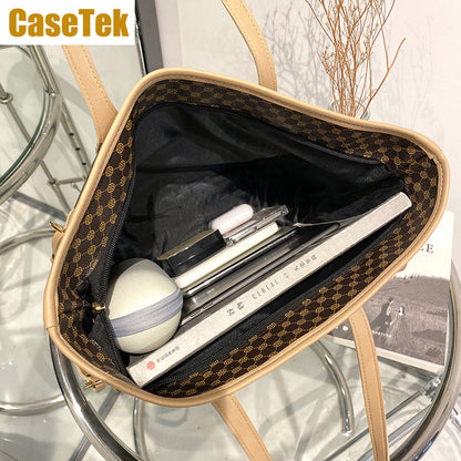 New Arrival big tote bag handbag shoulder women's fashion big size shopping travel bag CaseTek PU leather bag big capacity