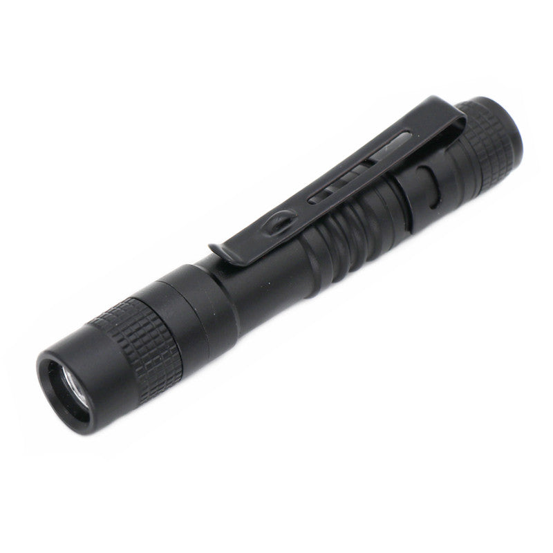 Mini Flashlight Portable Small Penholder Led Flashlight Night Walking Lighting Torch Camping
