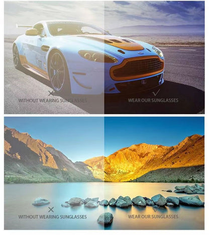 Fashion Sunglasses Eyewear Polarized UV400 For Men And Women Driving Square Frame Sun Glasses UV Protection Unisex Goggle Shades Mirror Sunglasses Metal