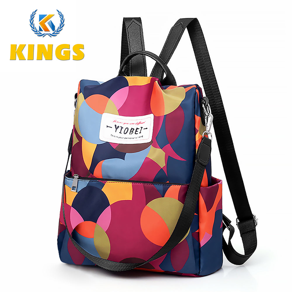 Ladies Backpack Bags Women Casual Rucksack Oxford Cloth Waterproof - Multi Color