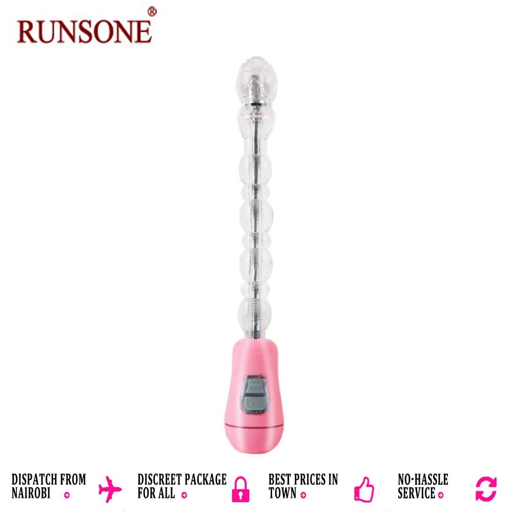 Vibrating Anal Beads Anus Butt Plug Clitoral Vaginal Vibrator Flexible Long Prostate Massager Waterproof Bendable Anus Clit Stimulator Adult Sex Toy for Men Women Couple