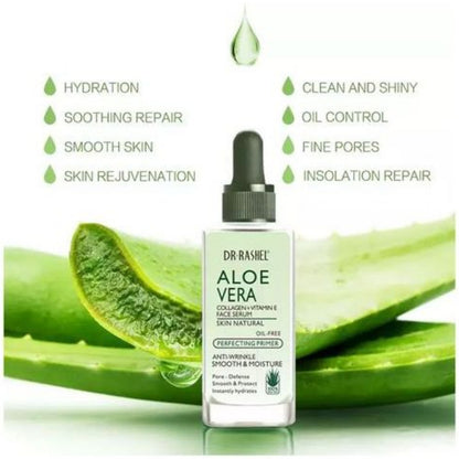 Dr. Rashel Aloe Vera Collagen + Vitamin E Face Serum - Anti-Wrinkle, Smoothen, Moisturize Perfecting Primer