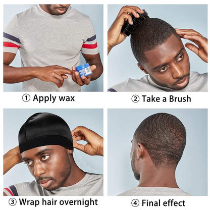 3 Pcs Silk Silky Durag Set for Men and Women Waves Doo Rag Long Tail Headwrap Silky Wave Durag Chemo Cap Satin Doo Rag for 360 Waves