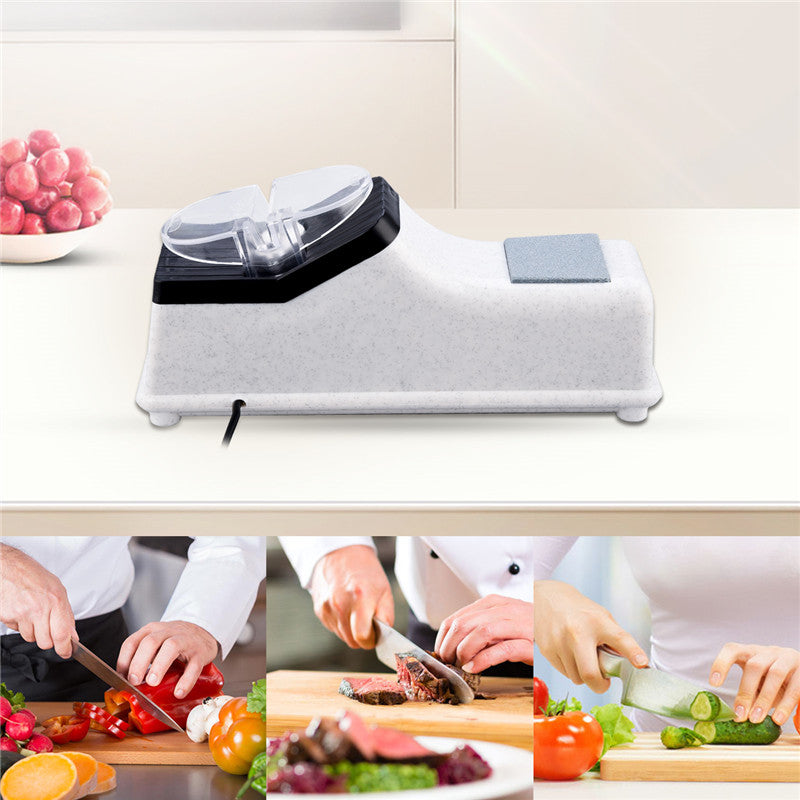 Automatic Knife Sharpener Electric Household Multifunctional Small Private Sharpener USB Rechargeable Fast Sharpening Stone Whetstone Grindstone Kitchen Knives Scissor Grinder Sharpener
