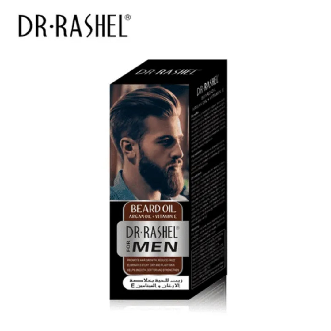 Dr. Rashel Beard Growth Oil With Argan Oil + Vitamin E For Men