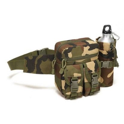 Men's Sports Running Tactical Kettle Bag Multi-Functional Mountain Riding Waist Pack