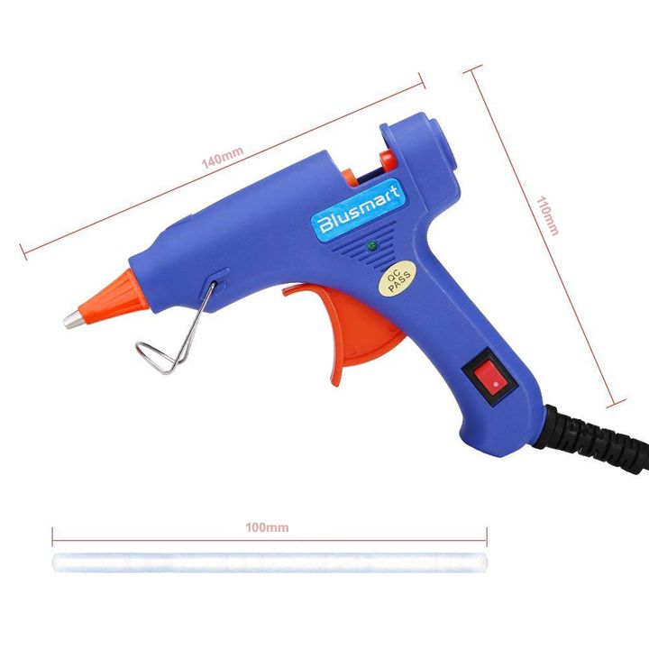 Upgraded Hot Glue Gun+15 Pcs Lengthened Melt Glue Sticks Safe and nontoxic Christmas Tool