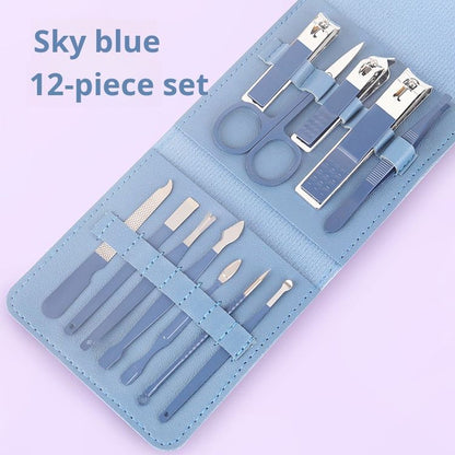 Nail clipper set, 16 piece nail tool set, complete set of nail clippers, home beauty set, nail clipper set
