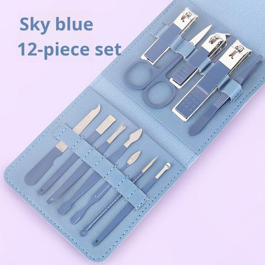 Nail clipper set, 16 piece nail tool set, complete set of nail clippers, home beauty set, nail clipper set