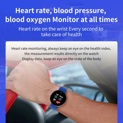 RichRipple D18 Smart Watch Heart Rate/Blood Pressure/Blood Oxyge Monitor Smart Bracelet Wristband Fitness Tracker Waterproof