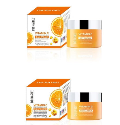 Dr Rashel Vitamin C DAY Cream and NIGHT Cream With Niacinamide Brightening & Anti-Aging Face Cream
