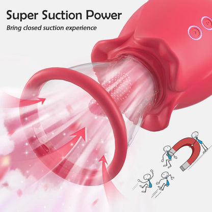 Sucking Vibrator Sex Toys for Women 3 Sucking 7 Tongue Licking APP Control Vibrator with 2 Suction Cups Adult Sex Toy for Nipple Clitoral Stimulator Clit Pussy Pump Female Sex Toys